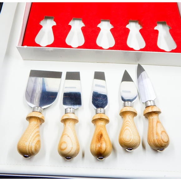 Williams Sonoma Italian 5 Piece Cheese Knives Spreaders Gift Set - Picture 3 of 7